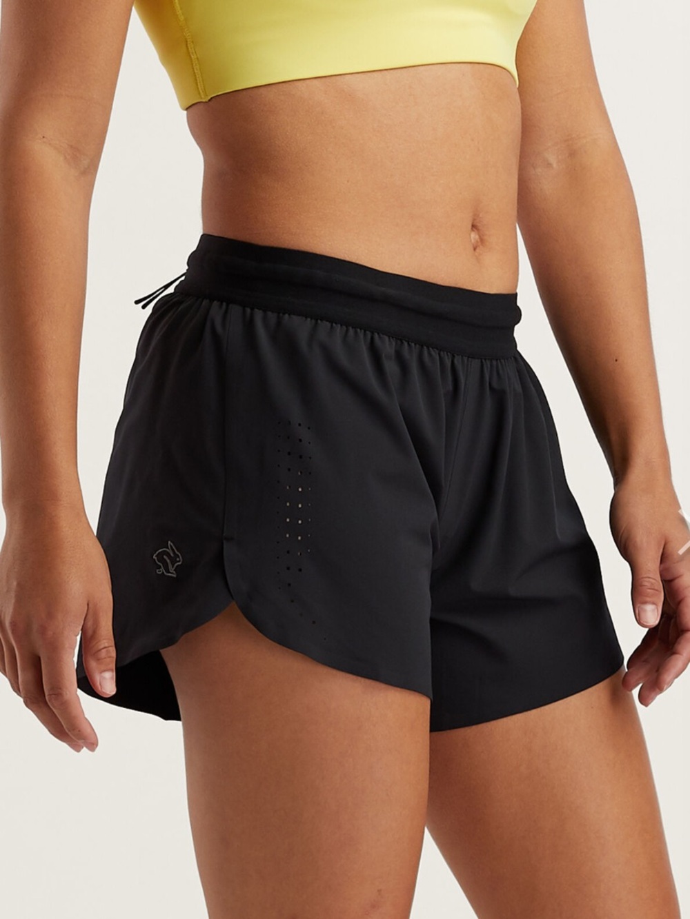 Rabbit Black Women's Athletic Shorts - Performance Running Shorts